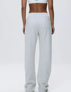 Varsity Raw Hem Straight Leg Sweatpants