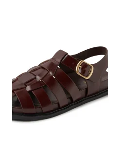 Vefra Fisherman Buckle Leather Sandals