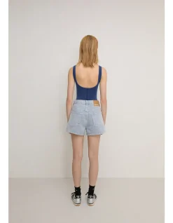 VEGETABLE DYE BERMUDA SHORT - MIST