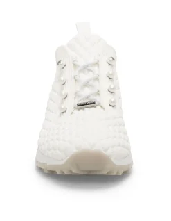 Veles Knit Sneaker with Faux Pearls