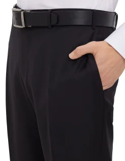 Venezia Trouser Solid 130's Black