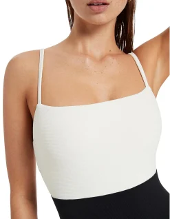 Versa Rib Minimal Tank One Piece Swimsuit