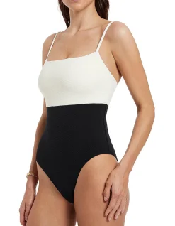 Versa Rib Minimal Tank One Piece Swimsuit
