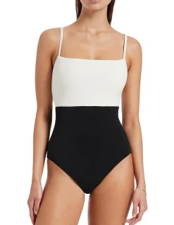 Versa Rib Minimal Tank One Piece Swimsuit