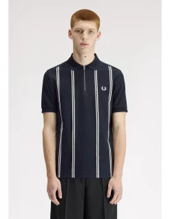 VERTICAL STRIPE POLO SHIRT