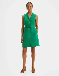 VICTORIA LINEN MINI DRESS