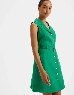 VICTORIA LINEN MINI DRESS