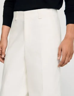 Vintage Flare Wide Leg Canvas Trousers