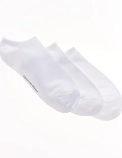 Viscose Bamboo Plain Invisible No Show Socks 3 Pack