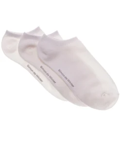Viscose Bamboo Plain Invisible No Show Socks 3 Pack