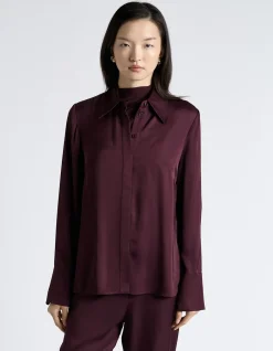 VISCOSE SATIN SHIRT