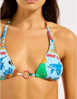 Viva Vacation Longline Slide Tri