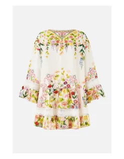 V NECK TIERED DRESS