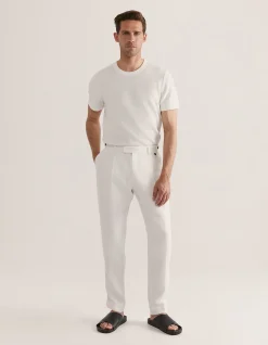 Wade Pleat Front Linen Pant