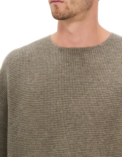 WAFFLE CREWNECK 90'S SWEATER