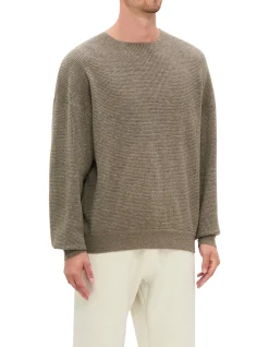 WAFFLE CREWNECK 90'S SWEATER