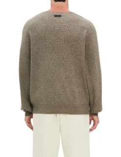 WAFFLE CREWNECK 90'S SWEATER