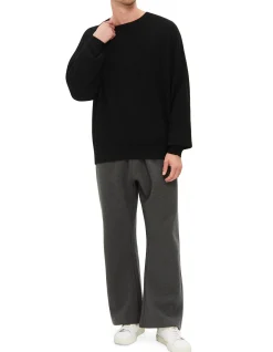 WAFFLE CREWNECK 90'S SWEATER