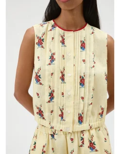 Wallpaper Floral Print Top