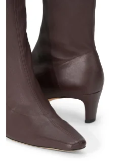 Wally Stretch Nappa Leather Sock Ankle Boots