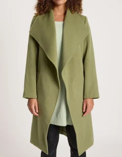 Wanderer Wool Look Longline Waterfall Coat