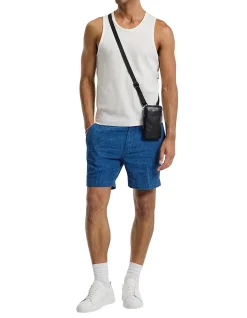WASHED LINEN SHORTS