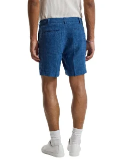 WASHED LINEN SHORTS