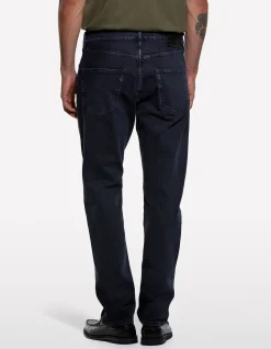 Washed Denim Vintage Effect Straight Jeans