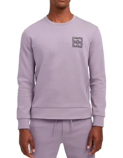 Washed Tech Cotton Sweatshirt Mauve