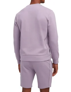 Washed Tech Cotton Sweatshirt Mauve