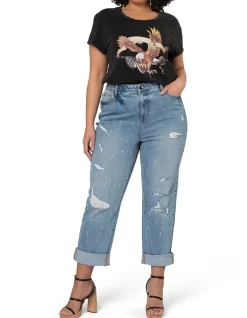 West Coast High Rise Straight Leg Jeans