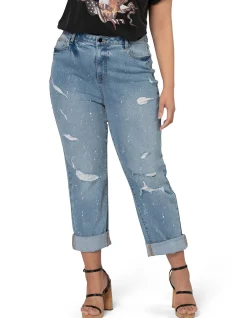 West Coast High Rise Straight Leg Jeans