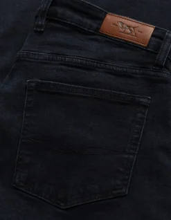 Weston Straight Blue Black Italian Denim Jeans