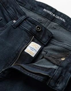 Weston Straight Blue Black Italian Denim Jeans