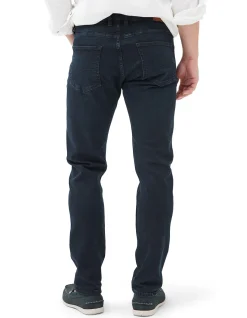 Weston Straight Fit Blue Black Italian Denim Jeans