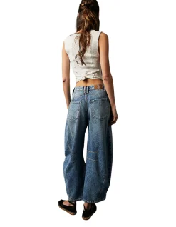 We The Free Good Luck Relaxed Barrel Leg Jeans