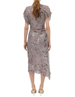 WHIRLPOOL STRIPE DECODE DRESS