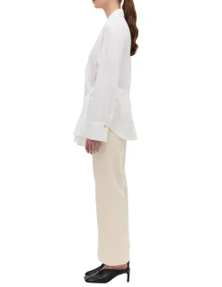 WHITE COTTON ISABELLA SHIRT