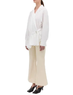 WHITE COTTON ISABELLA SHIRT