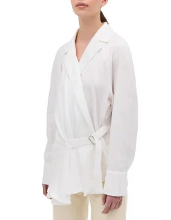 WHITE COTTON ISABELLA SHIRT