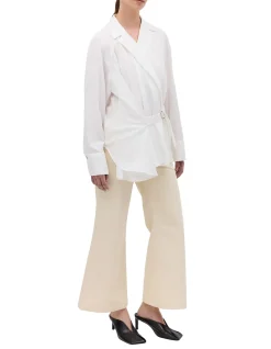 WHITE COTTON ISABELLA SHIRT