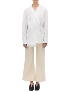 WHITE COTTON ISABELLA SHIRT