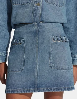 WHITNEY DENIM SKIRT