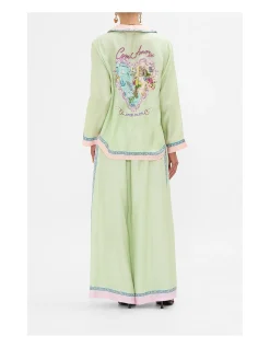 WIDE LEG TROUSER WITH FRONT POCKETS