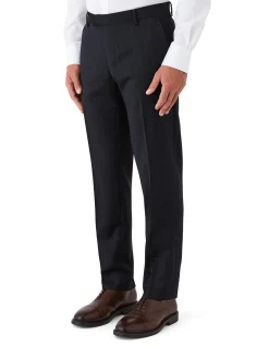 Wide Pinstripe Trouser Dark Navy