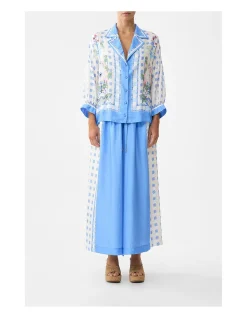 WIDE LEG ELASTIC WAIST PANT