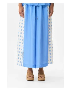 WIDE LEG ELASTIC WAIST PANT