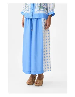 WIDE LEG ELASTIC WAIST PANT