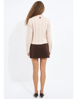 Wide Rib Knit Jumper