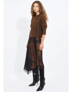 Wide Rib Knit Jumper